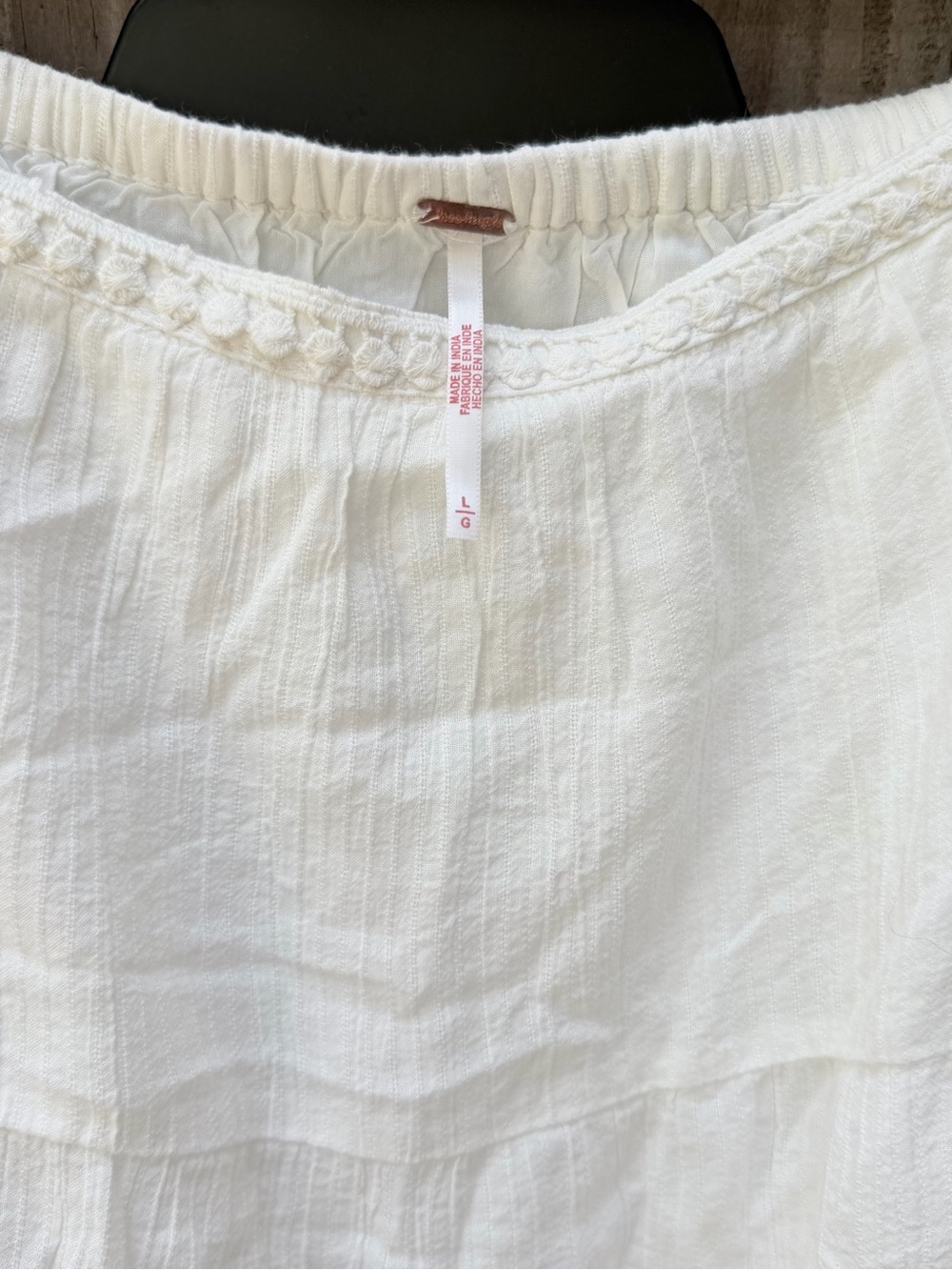 NWT/Free People Bright side tie front crop top and skirt set/large - Picture 9 of 9